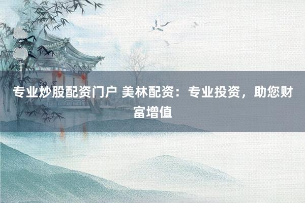 专业炒股配资门户 美林配资：专业投资，助您财富增值