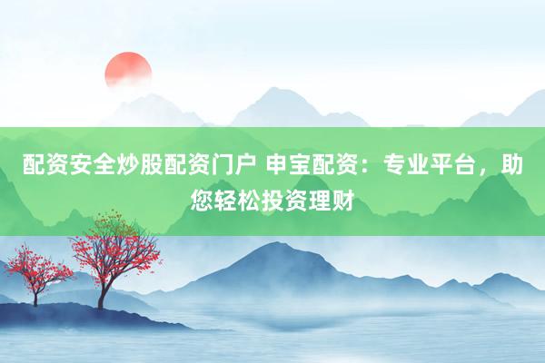配资安全炒股配资门户 申宝配资：专业平台，助您轻松投资理财