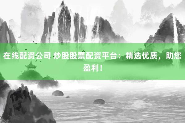 在线配资公司 炒股股票配资平台：精选优质，助您盈利！