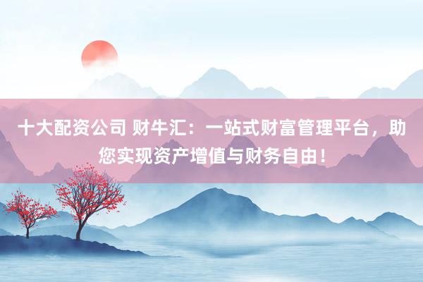 十大配资公司 财牛汇：一站式财富管理平台，助您实现资产增值与财务自由！